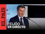 DIRECTO | Alberto Núñez Feijóo atiende a los medios de comunicación | EL PAÍS