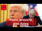 Morgen will Trump Putin knacken - doch der russische Präsident braucht den Krieg