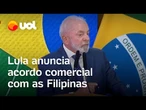 Lula anuncia acordo comercial para venda de carne às Filipinas após tarifaço dos EUA