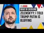 Zelenskyy tells Trump that Putin's 'bluffing' ahead of peace talks | War in Ukraine