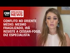 Irã está fragilizado, mas não a ponto de aceitar um cessar-fogo, diz especialista | BASTIDORES