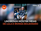 Lindbergh mostra meias de Lula: "Duvido Bolsonaro gravar um desse"