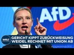 MIGRATION: Weidel knallhart! AfD rechnet mit Asyl-Kurs der Union ab - Gericht kippt Zurückweisung