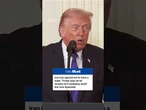 Iran has agreed not to have a nuclear weapon, Trump says