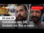 Datafolha em SP; tiroteio no Rio; análises de Toledo, Kotscho e Tales | Reapresentação UOL News