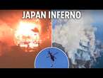 Blazing wildfires rip through Japan as thousands flee burning villages