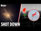 Vlad's new Dan M jet drone blasted out of sky by Ukrainian missile