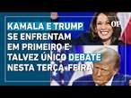 Kamala Harris e Donald Trump se enfrentam em primeiro e talvez único debate nos EUA