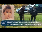 FALL REBECCA: Spürhunde, Drohne, Bagger – Ermittler untersuchen Gelände bei Herzberg