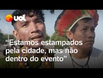 Indígenas denunciam falta de participação na COP30: ‘estamos estampados, mas não dentro do evento’