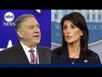 Trump rules out Haley and Pompeo in White House administration