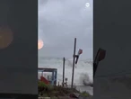 Huge typhoon waves last Taiwanese island