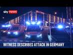 Witness describes victims thrown over car as it drove through crowd in Germany