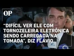 Flávio Bolsonaro fala sobre visita ao pai em prisão domiciliar: "Muito difícil"