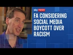 FA chief on tackling racist abuse and England's 'special' final against Spain