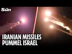 Iran launches missile blitz at Israel for first time since April as Trump warns ‘that’s enough’