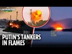 Ukrainian attack drones SLAM into Russian vessels in Azov and Crimea