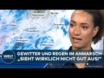 WETTER: Unwetter rollen heran! Gewitter und Regen! Nur wenige Regionen bleiben verschont