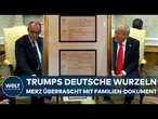 WASHINGTON: GESCHENK MIT WIRKUNG - Trumps Reaktion auf die Urkunde seines Opas