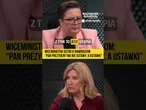 Wiceministra ostro o Nawrockim: "Pan prezydent ma nie ustawy, a ustawki"