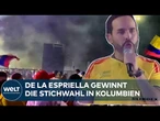 KOLUMBIEN: Rechtskandidat De La Espriella gewinnt Präsidentschaftsstichwahl – im Überblick