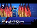 AfD-Parteitag in Erfurt: Weidel und Chrupalla wiedergewählt
