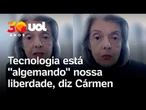 Cármen Lúcia vê liberdade 'algemada' e alerta para uso de IA nas eleições: 'Estamos sendo tragados'