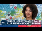 WETTER: Trüber Herbst macht Pause in Deutschland! Auf Regen folgt Sonnenschein