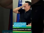 “Pum” interrompe sessão de Câmara e vereadores caem no riso ‘aconteceu um probleminha’; veja o vídeo
