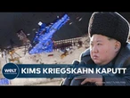 NORDKOREA: Kim Jong-un tobt - Nach fatalem Fehler bei Stapellauf ist Zerstörer nur noch Schrott