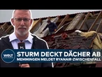 SÜDDEUTSCHLAND: Ulm schwer getroffen! Sturm deckt Dächer ab – Memmingen meldet Ryanair-Zwischenfall!