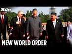 Xi warns world must choose 'peace or war' flanked by Putin & Kim - as Trump sends sarcastic message