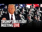 LIVE: Trump attends meeting of US Department of War with hundreds of army generals in Quantico