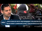 DEUTSCHLAND: Erschütternde Zustände! Gewalt gegen Polizei explodiert! Gewerkschafter schlägt Alarm