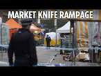 One dead & two injured as 'knifeman' goes on rampage at busy market before 'hero traders tackle him'