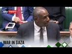 Foreign Secretary David Lammy gives statement to MPs on Gaza