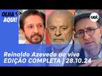 Reinaldo Azevedo ao vivo: Nunes ignora Bolsonaro; Tarcísio fala de Boulos e + notícias | Olha Aqui