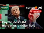 China quer negociar com EUA; reunião de Trump com primeiro-ministro do Canadá e payroll | AO VIVO