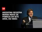 Pobreza na Argentina cai para 31,6% no primeiro semestre, diz Indec | BASTIDORES CNN