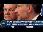 CHRISTIAN LINDNER: Olaf Scholz aufgepasst! Der FDP-Chef gibt dem Kanzler ein Versprechen