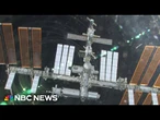 Astronauts back on board International Space Station after shelter in place order