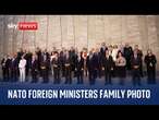 Watch live: NATO foreign ministers gather for family photo