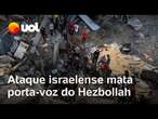 Israel x Hezbollah: Beirute fecha escolas após exército israelense matar porta-voz em ataque