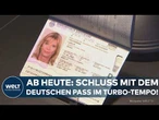 DEUTSCHLAND: Kein deutscher Pass mehr nach drei Jahren? – Bundestag schafft „Turbo-Einbürgerung“ ab!