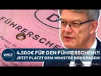 FÜHRERSCHEIN WAHNSINN: Bis zu 4.500 € für die Fahrerlaubnis! Verkehrsminister Schnieder plant Reform