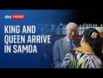 King Charles and Queen Camilla arrive in Samoa for Commonwealth Summit