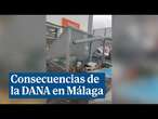 Así ha quedado una gasolinera de Mijas (Málaga) tras el paso de un tornado