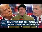 UKRAINE-KRIEG: Jetzt droht Donald Trump Russland und „es ist erstaunlich, wie der Kreml reagiert!“