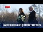 Sweden's King and Queen visit site of mass shooting