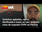 Luz misteriosa no céu assusta morador do Paraná e levanta suspeita de OVNI